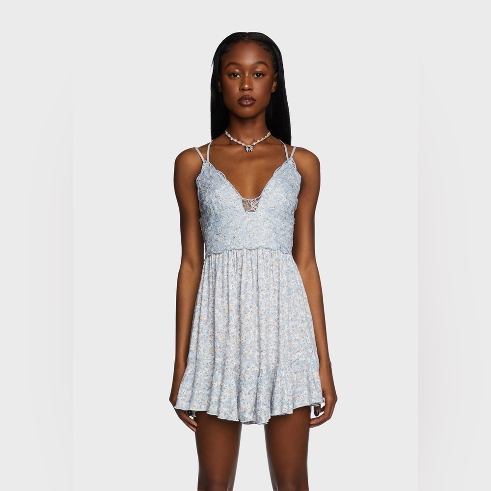 FINAL PRICE NWOT Blue Blush Dress